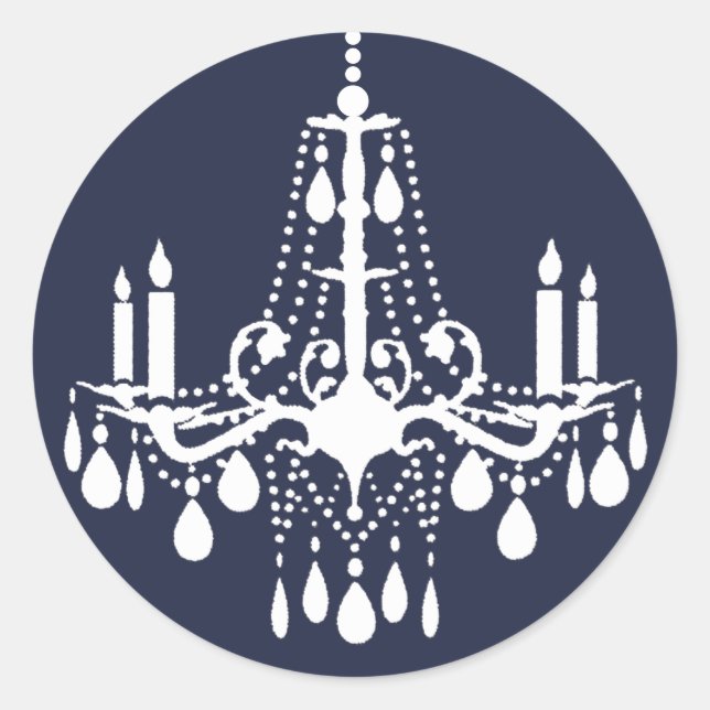 Adesivo Vinheta Grand Ballroom de azul (Frente)