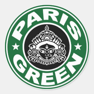 Adesivo Vinheta Green Durga Paris