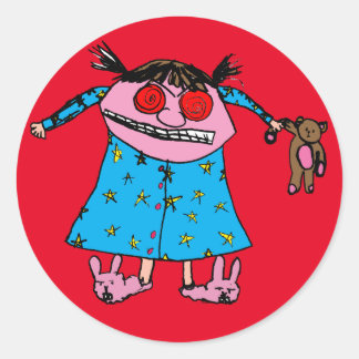 Adesivo Vinheta Grump Girl