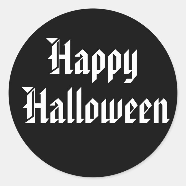 Adesivo Vinheta Halloween (Frente)