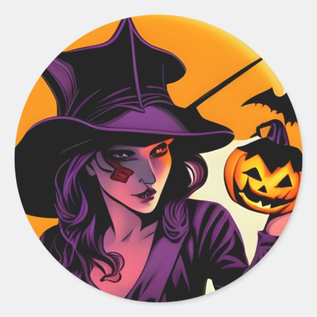 Adesivo Vinheta Halloween (Frente)