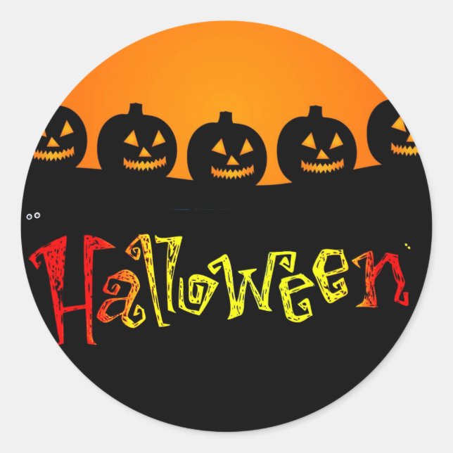 Adesivo Vinheta Halloween (Frente)