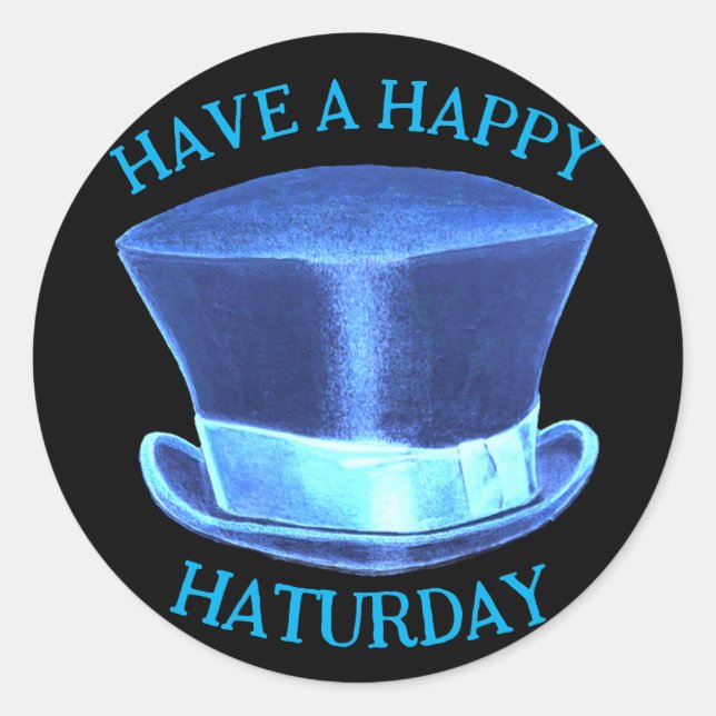 Adesivo Vinheta Haturday Hat (Frente)
