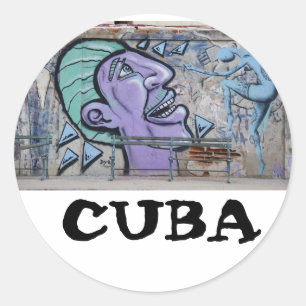 Adesivo Vinheta Havana Cuba Graffitti