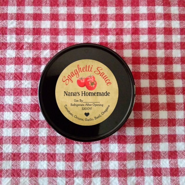 Adesivo Vinheta Homemade de Molho de Espaguete (Criador carregado)