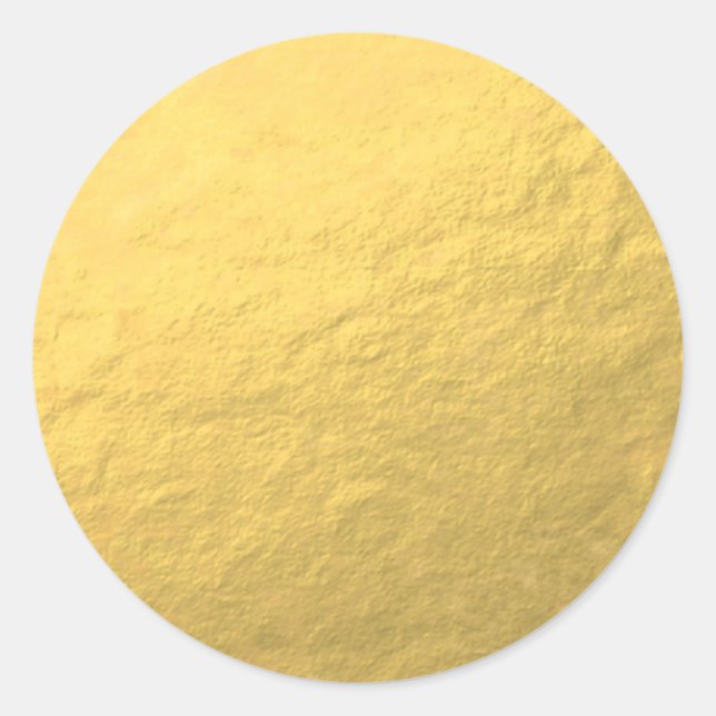 Adesivo Vinheta impressa com efeito de folha dourada falsa (Frente)