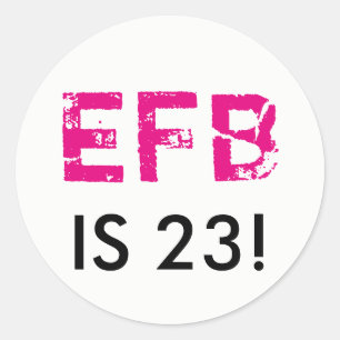 Adesivo Vinheta inicial redonda de aniversário