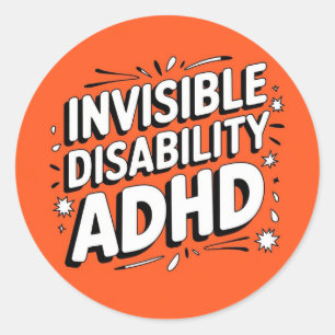 Adesivo Vinheta invisível para deficientes ADHD
