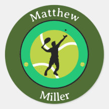 Vinheta - Jogador de Tênis - Personalizado - Adici