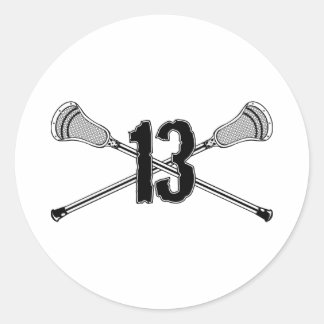 Adesivo Vinheta Lacrosse Número 13