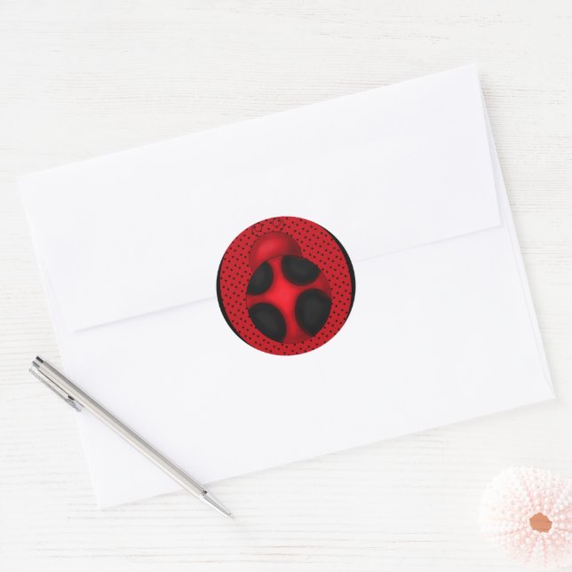 Adesivo Vinheta Ladybug (Envelope)