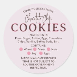 Adesivo Vinheta-lei de algodão de chocolate cor-de-rosa