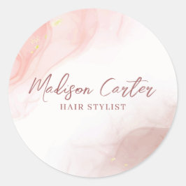 Adesivo Vinheta líquida de tinta com álcool de abstrato