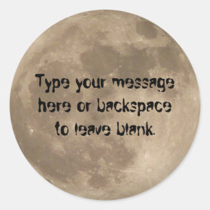 Adesivo Vinheta-Lua Cheia Vinhetas-Lua Completas Presentes