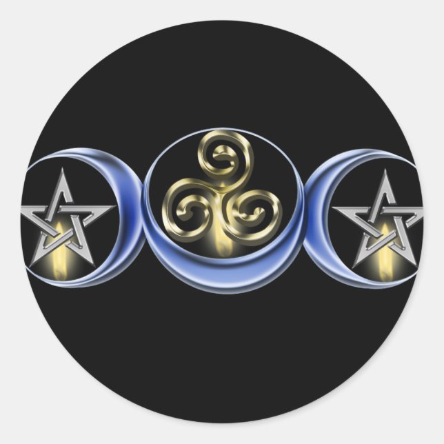 Adesivo Vinheta Lunar Espiral Tripla (Frente)