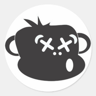 Adesivo Vinheta Macaco Bêbado