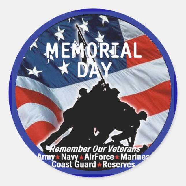 Adesivo Vinheta MEMORIAL DAY (Frente)