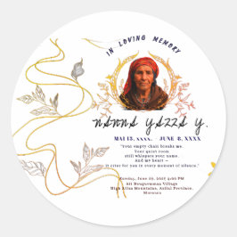 Adesivo Vinheta Memorial - Design de Ronda Personalizada