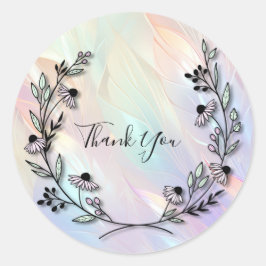 Adesivo Vinheta Mínima da Flor