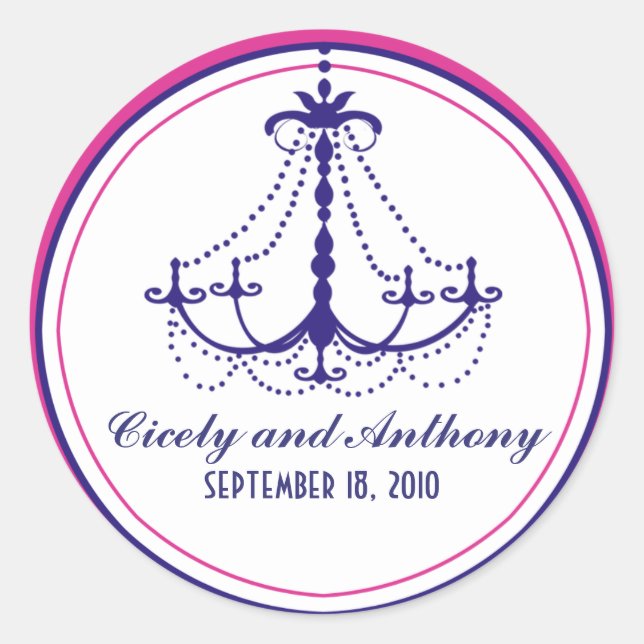 Adesivo Vinheta Monograma Chandelier (Frente)