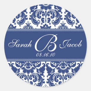Adesivo Vinheta Monograma Damask- Personalize-o!