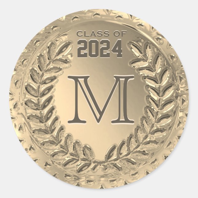 Adesivo Vinheta Monograma de Graduação (Frente)