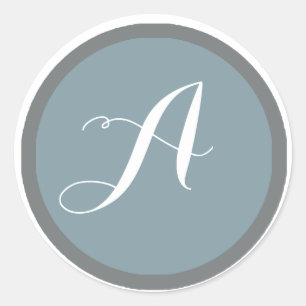 Adesivo Vinheta monograma e selo de envelopes