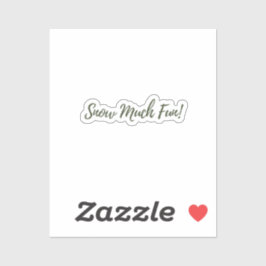 Adesivo Vinheta Muito Divertida De Neve