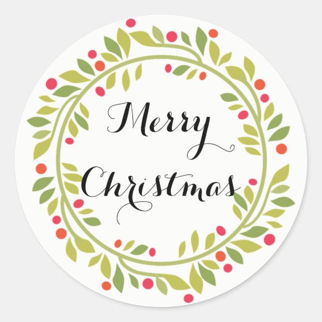 Adesivo Vinheta na moda de Wreath (Frente)