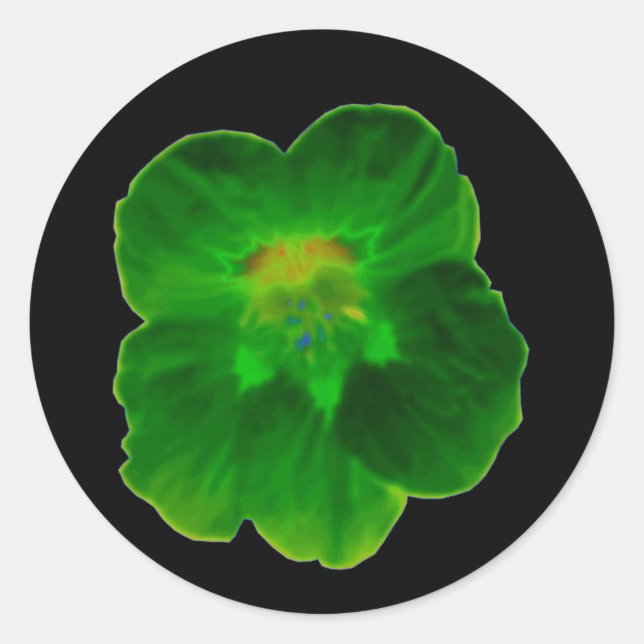 Adesivo Vinheta Nasturtium Verde (Frente)