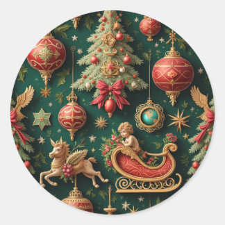 Adesivo Vinheta Natal Clássica Barroca