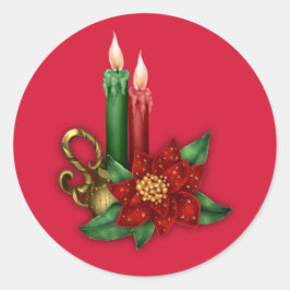 Adesivo Vinheta Natal com Velas
