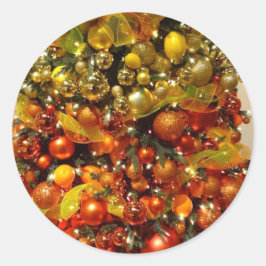 Adesivo Vinheta Natal De Citrus Tree Da Flórida