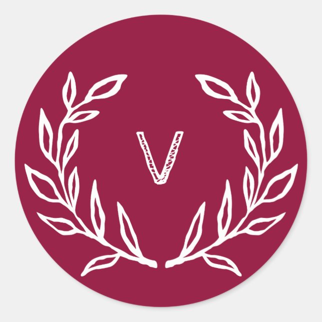 Adesivo Vinheta Natal de Natal Feriado em Magenta (Frente)