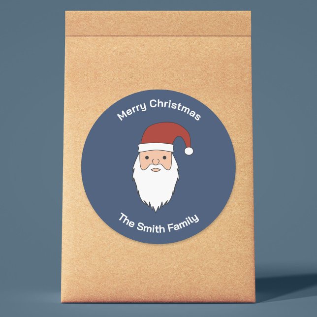 Adesivo Vinheta Natal do Papai Noel (Santa Claus Christmas Sticker)