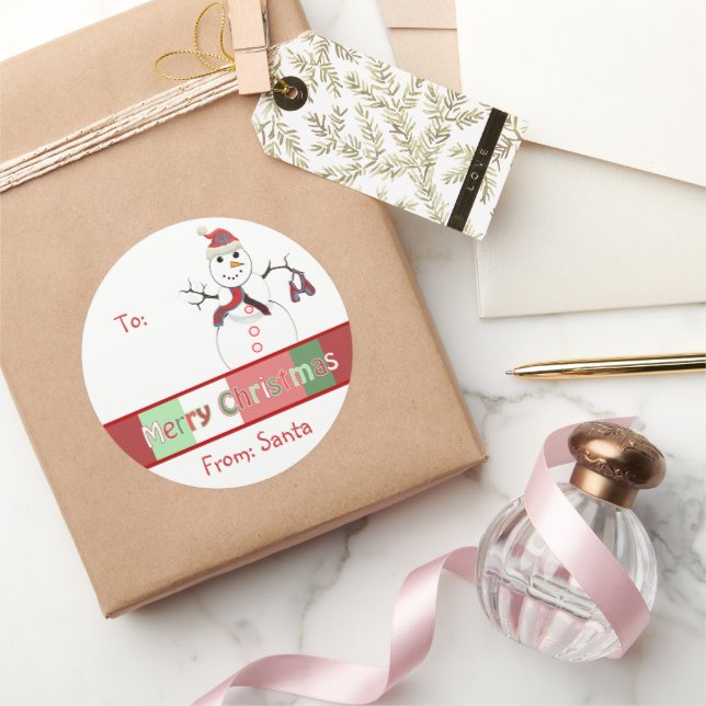 Adesivo Vinheta Natal, Mas Escolha A Cor De Fundo (Presentear)