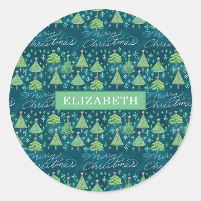 Adesivo Vinheta Natal - Personalizado (Frente)