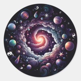 Adesivo Vinheta Nebula Cluster Wreath