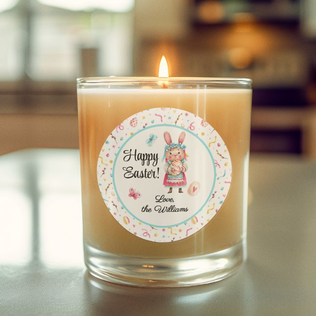 Adesivo Vinheta, Nome | felz pascoa Bonny de 3 pol. (Criador carregado)