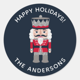 Adesivo Vinheta Nutcracker Vermelho Negro Natal Feriado