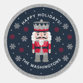 Adesivo Vinheta Nutcracker Vermelho Preto Personalizado