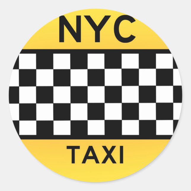 Adesivo Vinheta NYC TAXI (Frente)