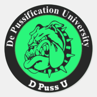 Adesivo Vinheta Oficial da Universidade de Pussificação