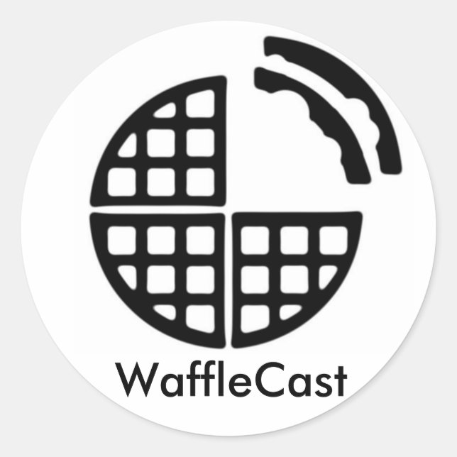 Adesivo Vinheta Oficial WaffleCast (Frente)