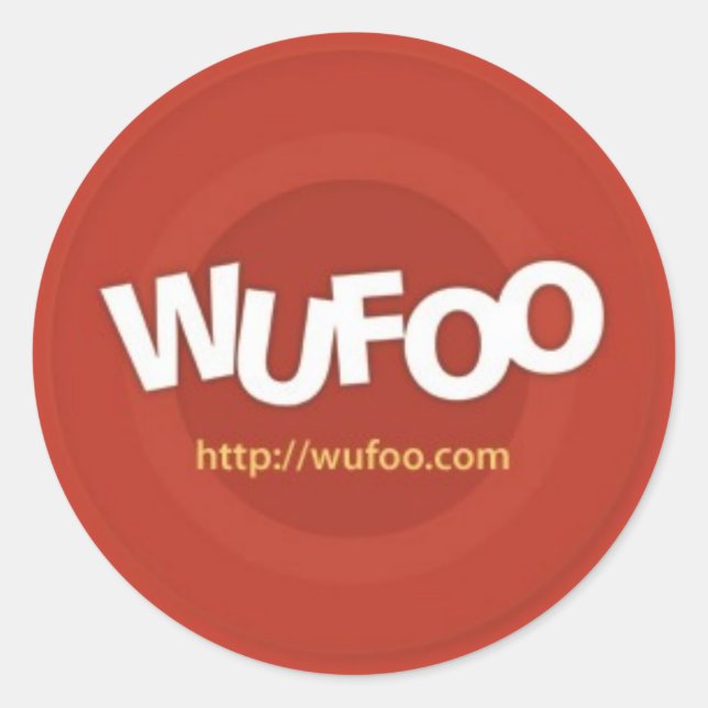 Adesivo Vinheta Oficial Wufoo (Frente)