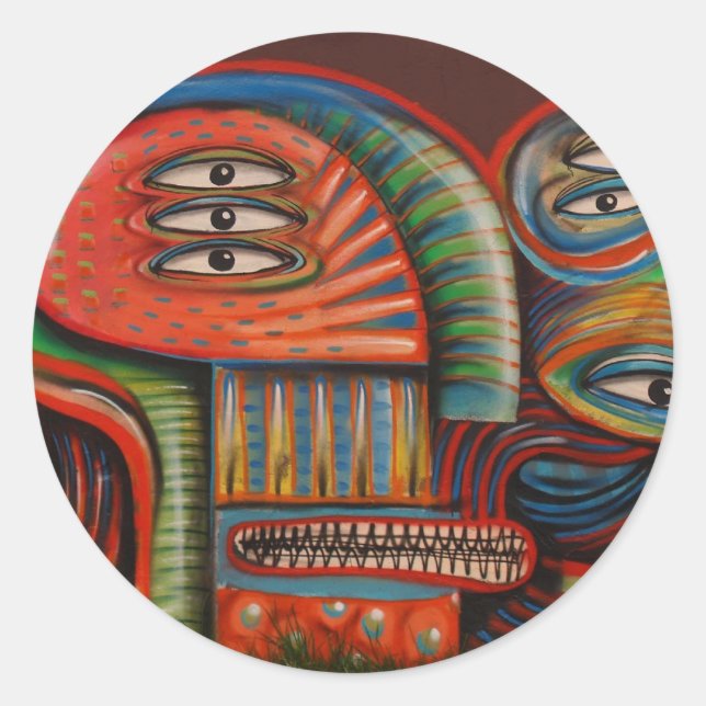Adesivo Vinheta: olhos de Grafite (Frente)