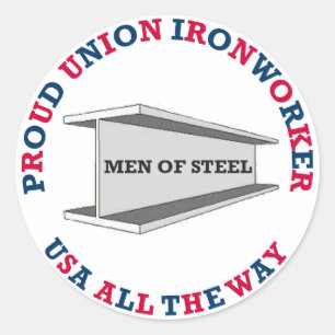 Adesivo Vinheta Orud Union Ironworker USA