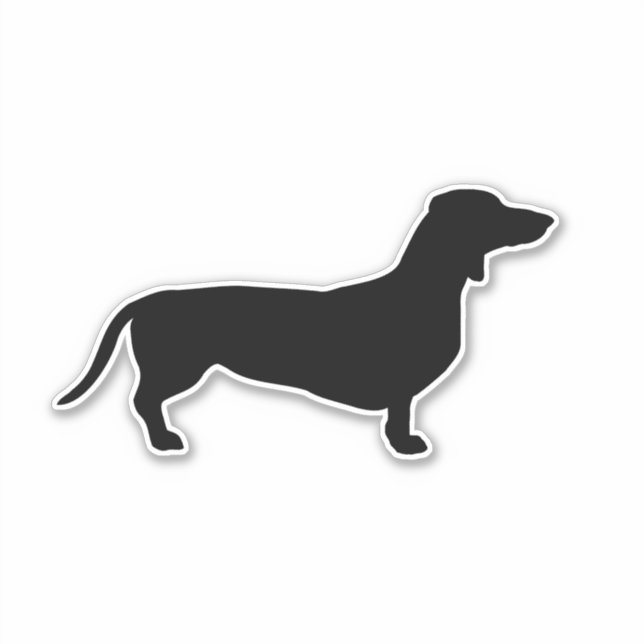 Adesivo Vinheta Oval Doxie-Land (Frente)