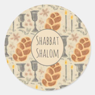 Adesivo Vinheta-padrão Shabbat
