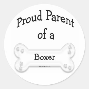 Adesivo Vinheta-Pai Orgulhosa Boxer